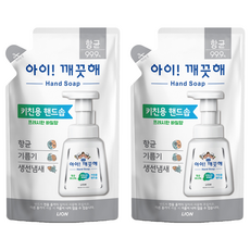 아이깨끗해 키친용 핸드솝 프레시한 바질향 리필형, 200ml, 2개