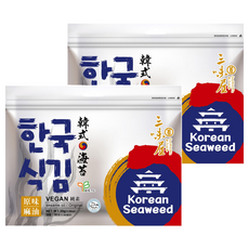 三味屋 韓式岩燒麻油海苔 原味, 30g, 2包