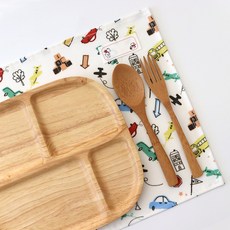 CHUCHUROOM 防水方形餐盤墊, 汽車, 35 x 28 cm, 1個