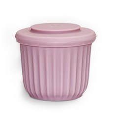 mommy's table 矽膠密封保鮮碗 淺粉色, 1入, 保鮮碗 S