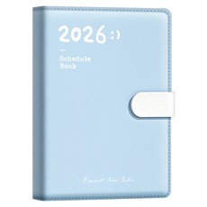 咔巴熊 2026年磁搭扣萬用記事本, 幻覺藍, 1個