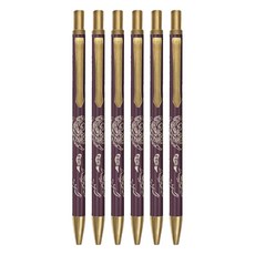 IWI 蒙恬 時光系列 中性筆 妖怪臺灣聯名版, 0.5 Gel Pen, 高品質合金壓鑄筆夾, 瑯嬌靈貓 紅色, 6支