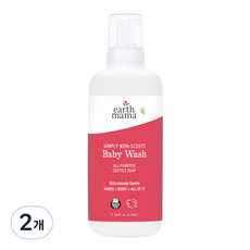 [쿠팡수입] 얼스마마 내츄럴 무향 베이비워시, 1L, 2개