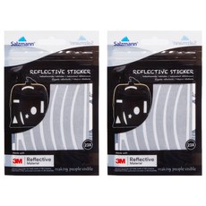 3M Scotchlite Salzmann 3M運動夜間反光貼紙 3種組 SZM-30018, 銀, 2組