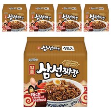 Paldo 八道 一品 三鮮炸醬麵 Set 海鮮風味濃郁 麵條彈牙有嚼勁, 4包, 20包