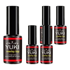 YUKI 加固上層凝膠, 單一顏色, 5個, 5ml