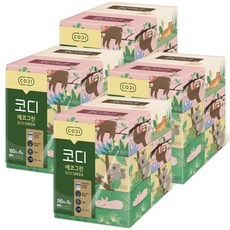CODI 環保綠色面紙, 180張, 24盒
