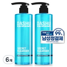 DASHU 男性私密清新潔膚露, 300ml, 6瓶