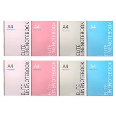 Projection Design Elite Cut-out Wired Note 4 套裝 A4, 象牙色、甜粉色、灰色、天藍色, 2組