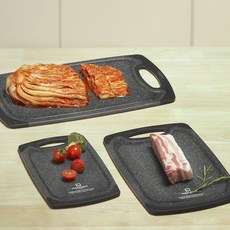 WAGENSTEIGER 黑色大理石紋砧板3件組, 1套, 小 + 中 + 大