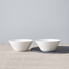 BOWLBOWL Urban daily餐碗, 亞麻白色, 2入