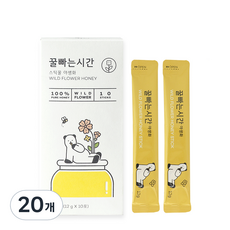 時速30公里吸蜜時間棒蜂蜜野花盒, 20個, 12g