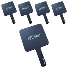 粉色糖果迷你手鏡, 真棒黑色, 5個