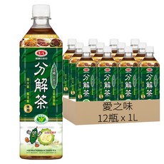 愛之味 健康油切分解茶, 1L, 12瓶