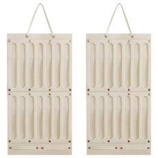 ROYALLIN 蘿林嚴選 髮飾收納袋 直款 35 x 35 x 66cm 145g, 米白色, 2個