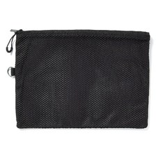 muji無印良品聚酯纖維雙拉鍊袋s/黑10x13.5cm