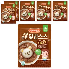 아이배냇 베베 순한 덮밥소스, 50g, 6개, 소불고기맛