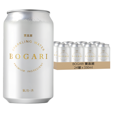 BOGARI 寶嘉麗 無糖氣泡水, 330ml, 24罐