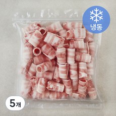 돌돌말이 대패삼겹살 바로구이 (냉동), 5개, 750g