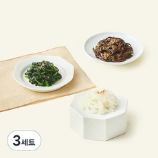 정미경키친 3색 나물 모둠B 세트 170g, 3세트