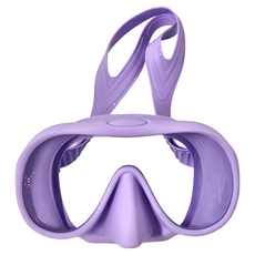 AQUATEC 無框矽膠單面鏡 MK-202 紫色 男用 寬版 177mm * 97mm, 1個