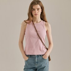 BASIC HOUSE 女款羅紋無袖T恤 LYTS3202