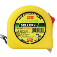 SELLERY 舍樂力 捲尺 適合居家測量、專業工程測量 鐵工木工家具等, 1個