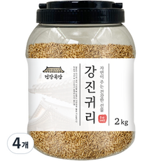 건강곡간 강진귀리 통, 2kg, 4개