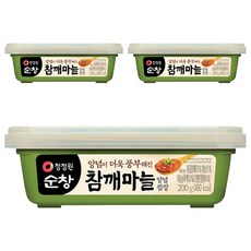 清淨園 Sunchang 洋蔥芝麻包飯醬, 3盒, 200g