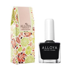 ALLOYA 愛若雅 無毒水性指甲油, 純水製 孕婦孩童可用 快乾且持久 剝除即卸除, #024 鋼琴黑, 10ml, 1瓶