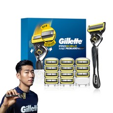 Gillette 吉列 ProShield鋒護系列刮鬍刀+刮鬍刀頭 12入組, 1組