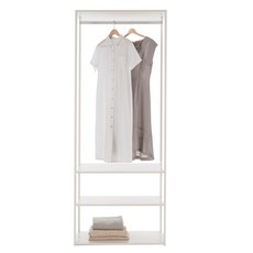 리바트 아일 드레스룸 800 단독형 선반옷장 방문설치, 화이트