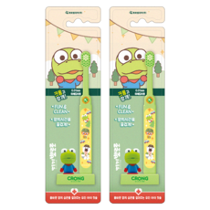 케이엠제약 뽀로로 스탠딩 유아 칫솔, 2개, 1개입, 크롱