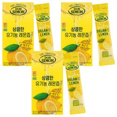 돈시몬 유기농 착즙 레몬즙, 25g, 42개