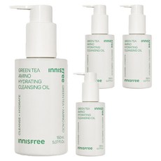 이니스프리 그린티 수분 아미노 클렌징 오일, 150ml, 4개