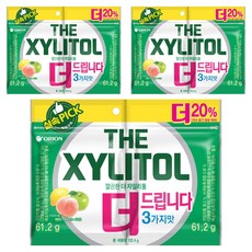 오리온 깔끔한 더 자일리톨, 61.2g, 6개