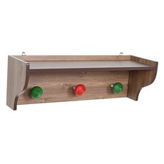 국내 제조 벽걸이 선반겸 옷걸이 60, 엔틱, 1단