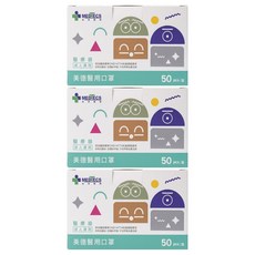 MEDTECS 美德醫療 成人醫用口罩, 按讚藍, 50片, 3盒