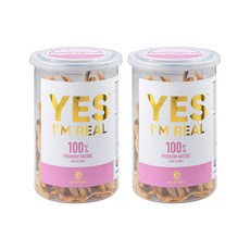 골드로니 강아지 예스아임리얼 프리미엄 저온건조 간식, 무염 북어채, 60g, 2개