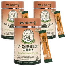 Vitamin Village 含有10億益生菌的穀物酵素 30包, 60g, 3個