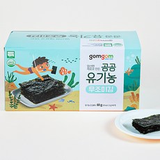 곰곰 유기농 아이 무조미김, 무조미, 1.5g, 40개