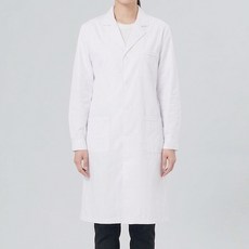 Edenstol 男女通用 醫師袍 藥局實習服 實驗室 高級棉質鈕扣袖