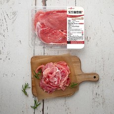 도드람한돈 1등급 뒷다리살 불고기용 (냉장), 800g, 1팩