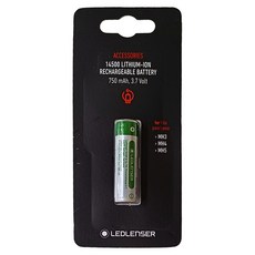 LEDLENSER 萊德雷神 14500充電鋰電池 凸頭 MH3/MH4/MH5專用 750mAh 3.7V, 1個