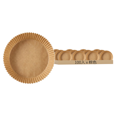 WE CHAMP 氣炸鍋專用烘焙紙 圓形, 100入, 1組