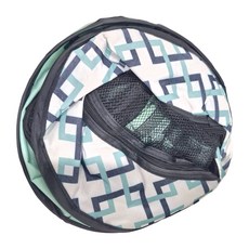 毛小孩星球 圓形摺疊寵物圍欄帳篷 貓狗戶外旅行 貓幼犬產房 玩具房 S, 綠色格子, 1個