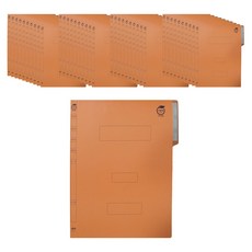 MiDAS HYUNPOONG 政府黃色檔案夾 蜈蚣夾, 40個, 黃色