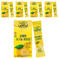 돈시몬 유기농 착즙 레몬즙, 25g, 70개