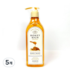 스킨푸드 허니리치 바디워시, 335ml, 5개