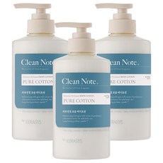 케라시스 클린노트 바디로션 퓨어 코튼향, 500ml, 3개